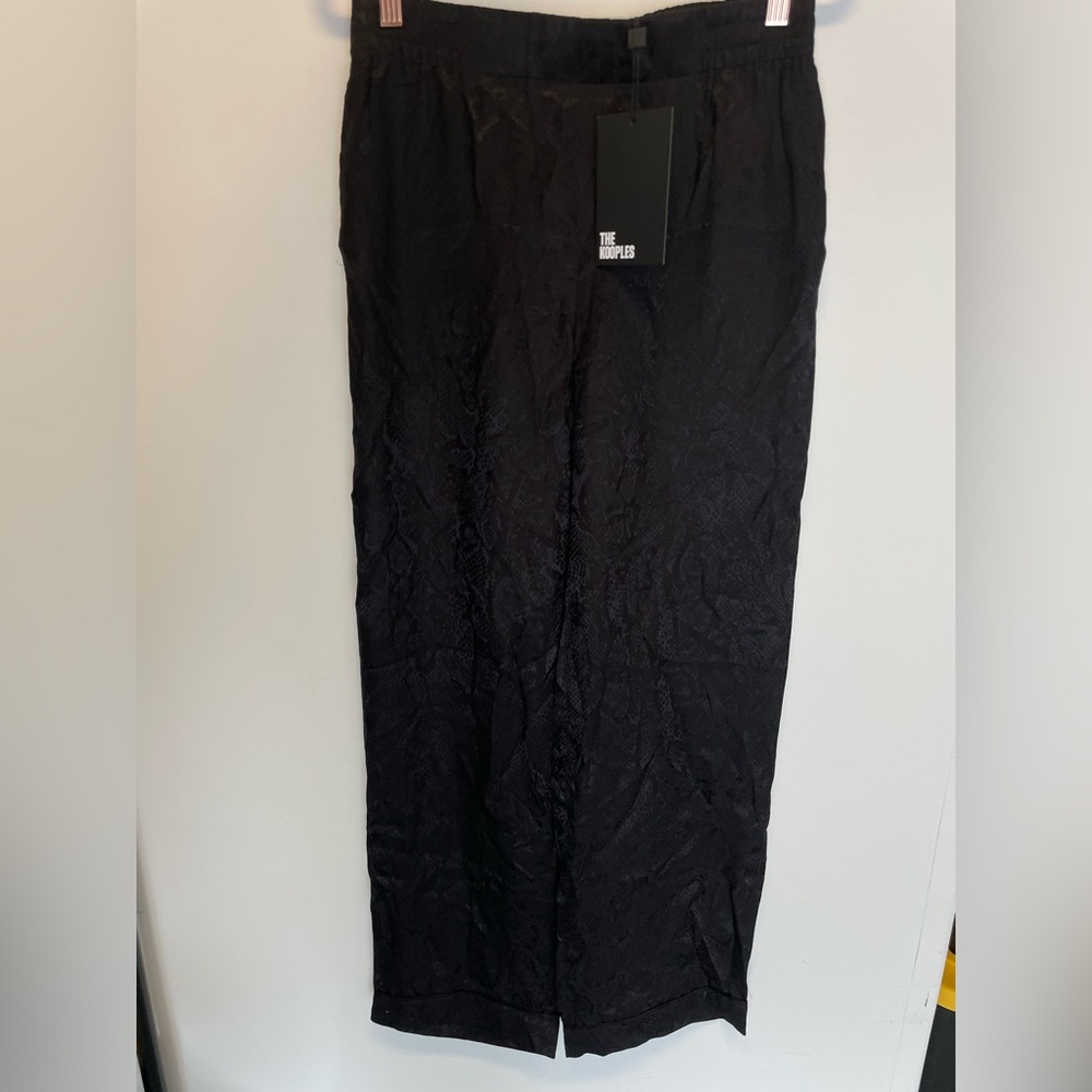 The Kooples Black Snake Print Trousers